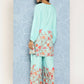 Ahalyaa Women's Traditional wear Co-ords - Blue - Swadesiicart