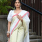 Beatitude White Tissue Silk Saree