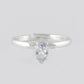 VOJ white CZ-detail Stainless Steel Cubic Zirconia Silver Plated adjustable finger Ring | Swadesiicart