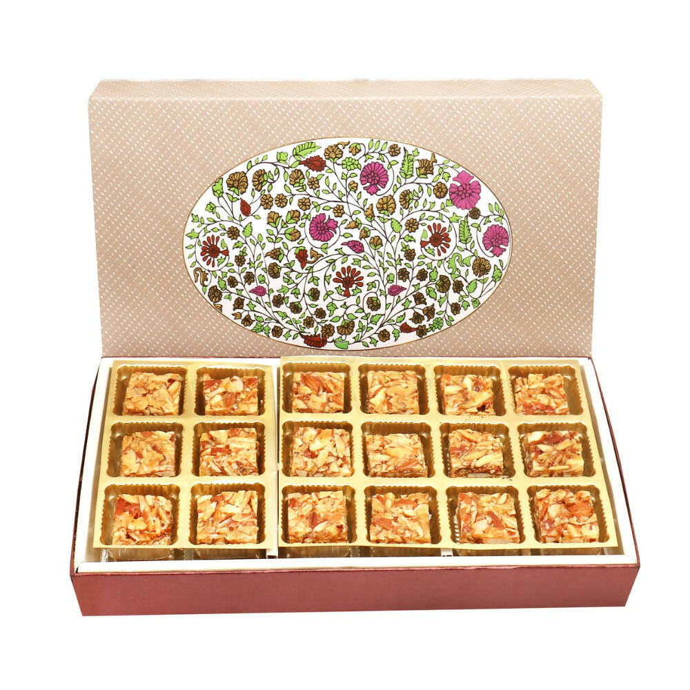 Ghasitaram Roasted Almond Bites Box | Swadesiicart