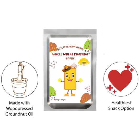 Littlecherrymom Whole Wheat Khakhra ?Garlic