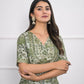 Festive Wear Ethnic Green chanderi Stitched Suit With Dupatta - Anbazaar - Swadesiicart