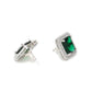 stone stud (green) - Ruby Raang - Ruby Raang Studio
