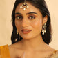 Nuyug 22K Gold Plated Ruby Grace Earrings | Swadesiicart
