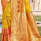 Shree Shyam Fashion Yellow Pochampally Silk Saree