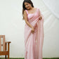 Vamsee Vijaysitara Baby Pink Organza Saree - Swadesiicart