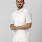 Ramraj Cotton Mens Half Sleeve Formal Poly Cotton White Shirt | Swadesiicart