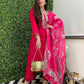 The52 Rani Women's Beautiful Viscose Chanderi Fabric Embroidered Work Straight Kurta Pant and Dupatta Set - Swadesiicart