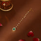 Ruby Raang Green Tear Drop Green Kundan Maang Tikka | Swadesiicart