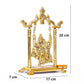 KridayKraft Radha Krishna on Swing jhula Metal Statue - Swadesiicart