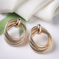 NVR Women's Gold-Polished Hoop Earrings - Swadesiicart