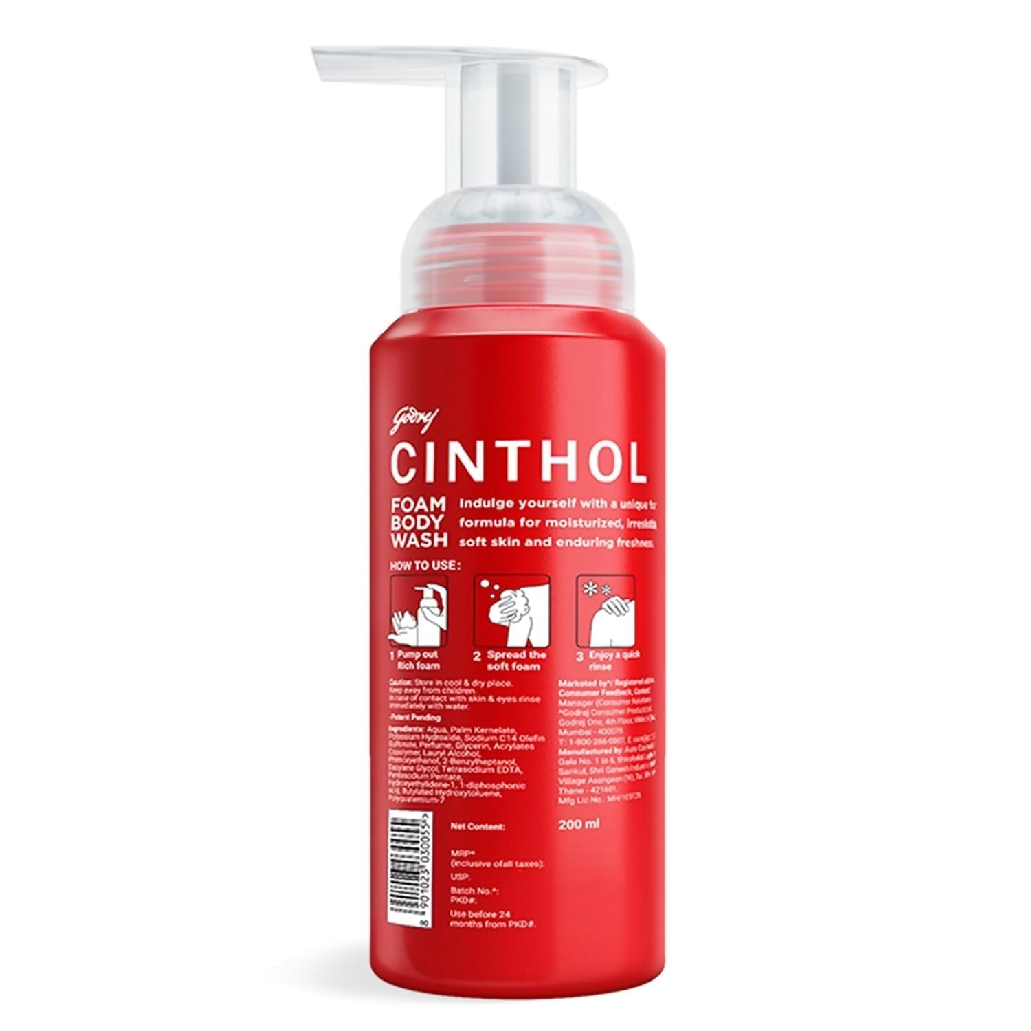 Cinthol Original Foam Body Wash - Swadesiicart