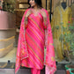 Partywear Designer Pure Russian Silk Pink Stitched Suit With Dupatta - Tanisha | Swadesiicart