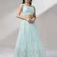 House of Panchhi Turquoise Blue Net Gotapatti Work Lehenga & Blouse, Dupatta | Swadesiicart
