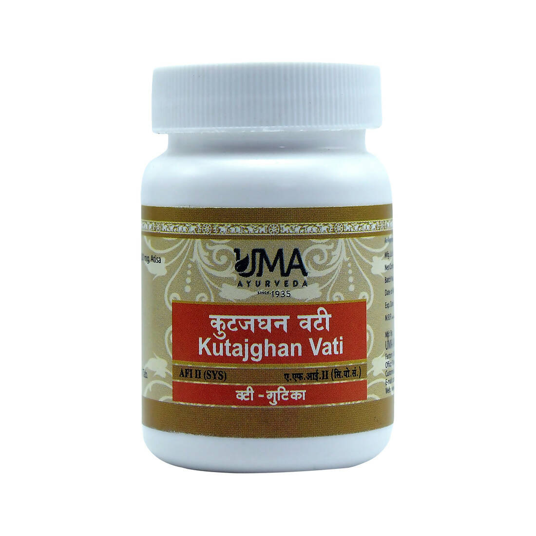 Uma Ayurveda Kutajghan Vati Tablets - Uma Ayurveda