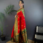 Joban Fashion Green Butti Banarasi Silk Sarees | Swadesiicart