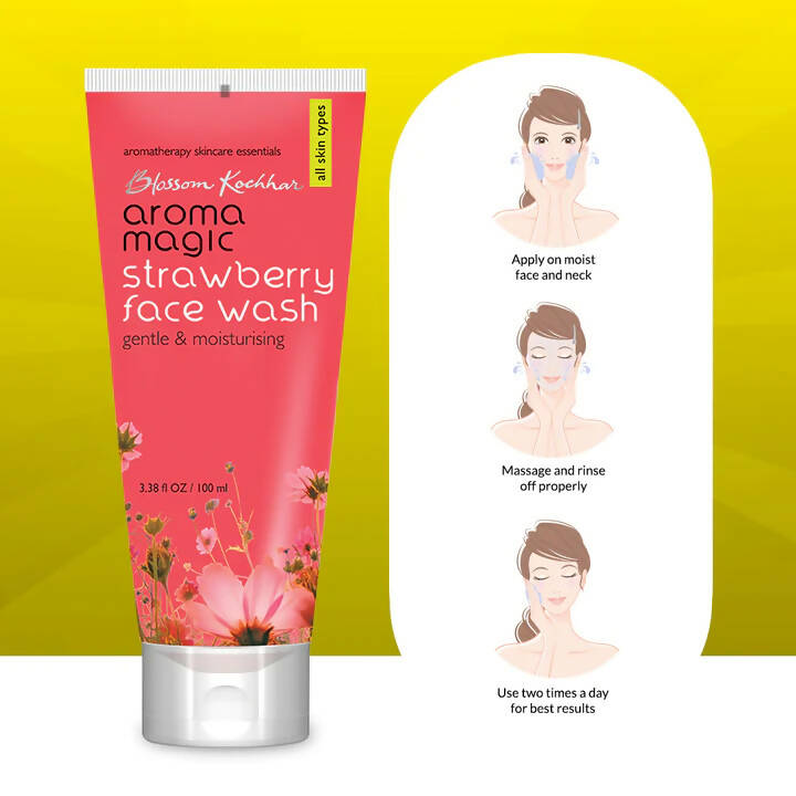 Blossom Kochhar Aroma Magic Strawberry Face Wash - Swadesiicart
