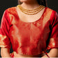 Joban Fashion Silk Banarasi Red & Golden Color Saree | Swadesiicart