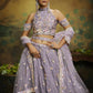 House of Panchhi Mauve Pure Georgette Sequins with heavy Zarkan embroidery Lehenga choli & Dupatta | Swadesiicart