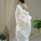 Vamsee Yellow Organza Saree - Swadesiicart