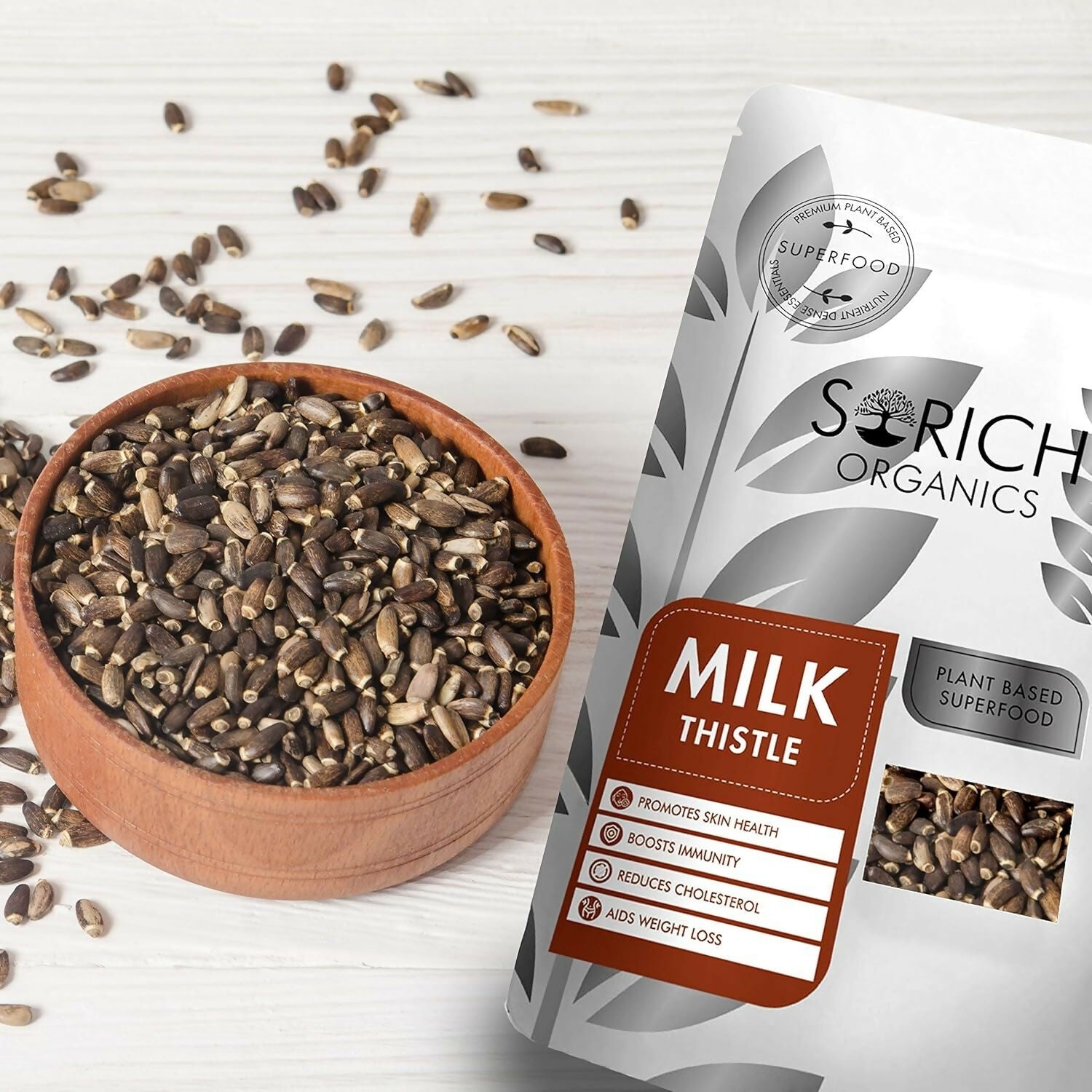 Sorich Organics Milk Thistle Seeds | Swadesiicart