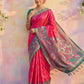 Shree Shyam Fashion Pink Soft Silk Saree