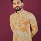Anaita Yellow Chikankari Work Viscose Rayon Straight Kurta