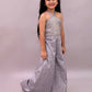 Lil Drama Mehfil Grey Stylish Jumpsuit For Girls | Swadesiicart