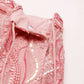 House of Panchhi Coral Pink Net Sequins and Zarkan embroidery Lehenga choli & Dupatta | Swadesiicart