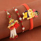 Bhaiya Bhabhi Pearl Set & Bal Ganesha Rakhi