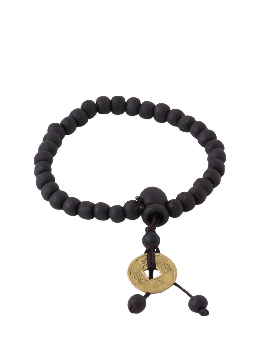 NVR Men Black Beaded Elasticated Rakhi With Roli Chawal - Swadesiicart