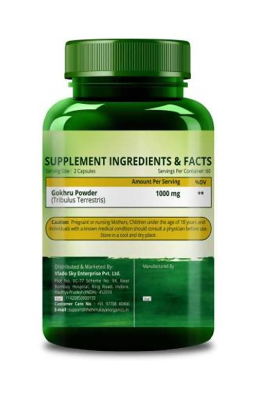 Himalayan Organics Gokshura 1000 Mg/Serve Vegetarian Capsules | Swadesiicart