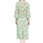 Ahalyaa Women's Yellow Geogette Digital Print Kurta | Swadesiicart