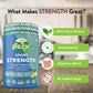 PLIX The Plant Fix Strength Vegan Plant Protein Powder - Vanilla - Swadesiicart