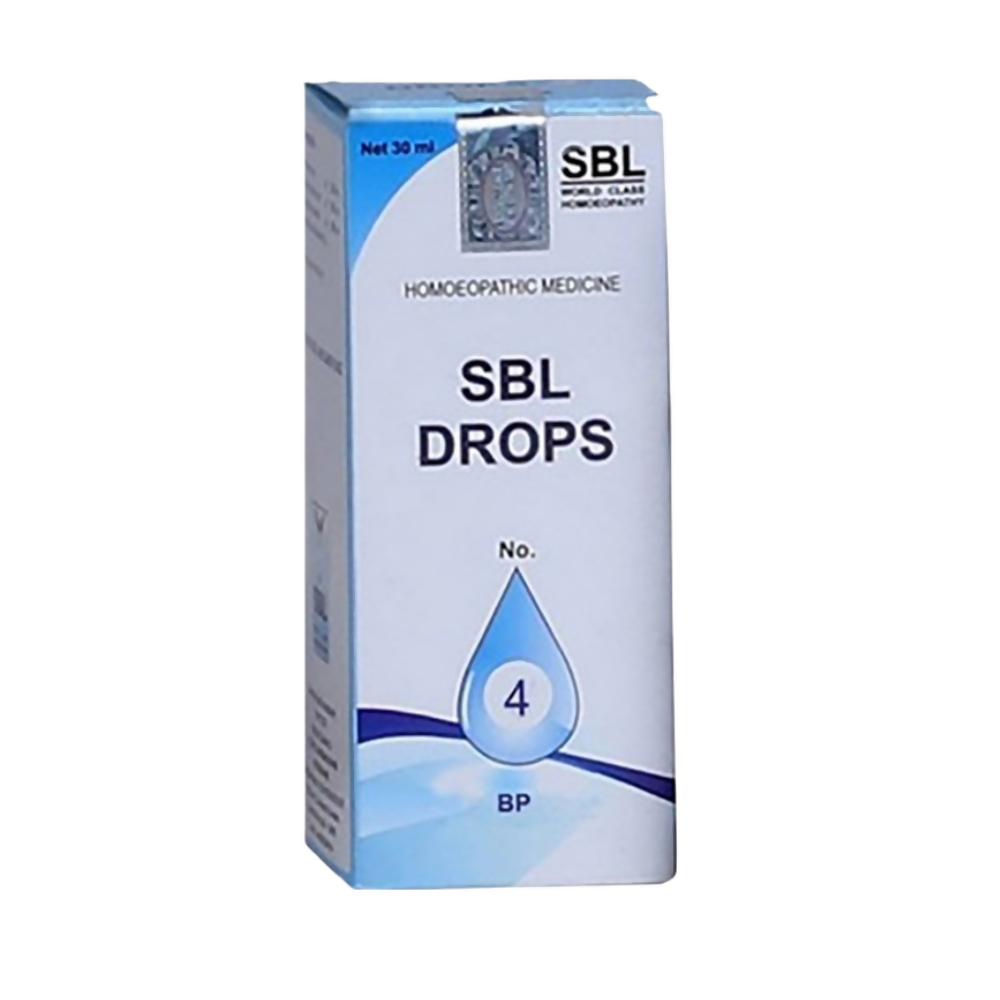 SBL Homeopathy Drops No. 4 (For BP) - Swadesiicart