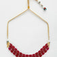 Maroon Choker - Ruby Raang | Swadesiicart