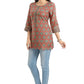 Snehal Creations Pleasant Pista Green Rayon Short Kurti Tunic Top - Swadesiicart