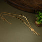 AanyaCentric Gold-Polished Mangalsutra & Ring Set