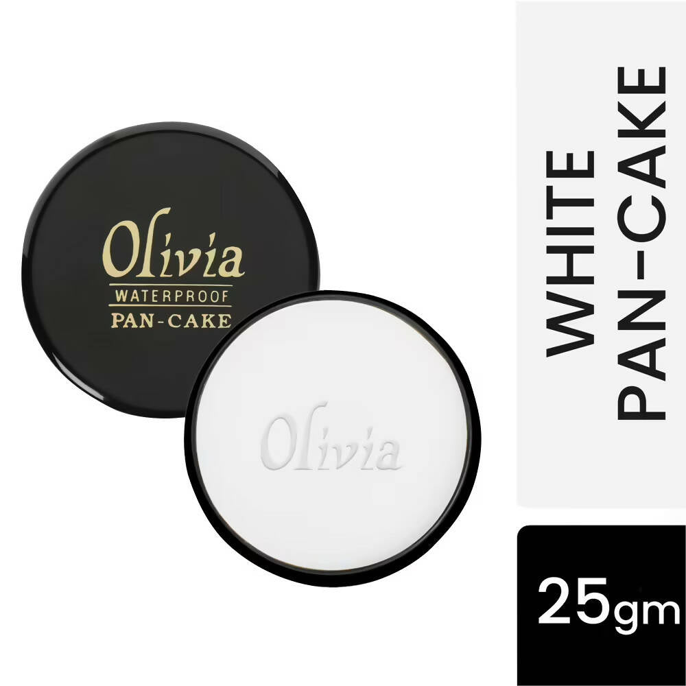 Olivia Waterproof Pan-Cake Foundation - White - Swadesiicart
