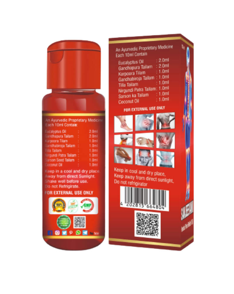 Naveda Herbal Sanjeevani Pain Relief Oil - Swadesiicart