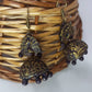 Terracotta Peacock Dazzling Temple Earrings