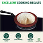 The Indus Valley CASTrong Cast Iron Concave Tawa, Pre-seasoned, Nonstick, 100% Pure, Toxin-free, Spatula, 25.4cm, 1.9kg