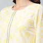 Ahalyaa Womens Yellow Crepe Printed Top Palazzo Set | Swadesiicart