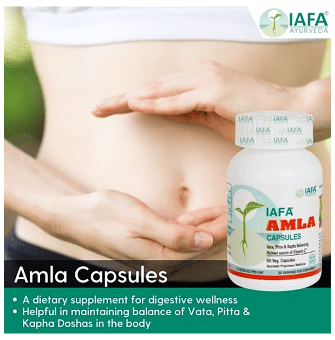Iafa Ayuveda Amla Veg Capsules | Swadesiicart