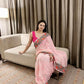 Vamsee Sandhya Pink Georgette Saree - Swadesiicart