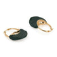 Green Mother of Pearls Stone Earrings- Ruby Raang | Swadesiicart