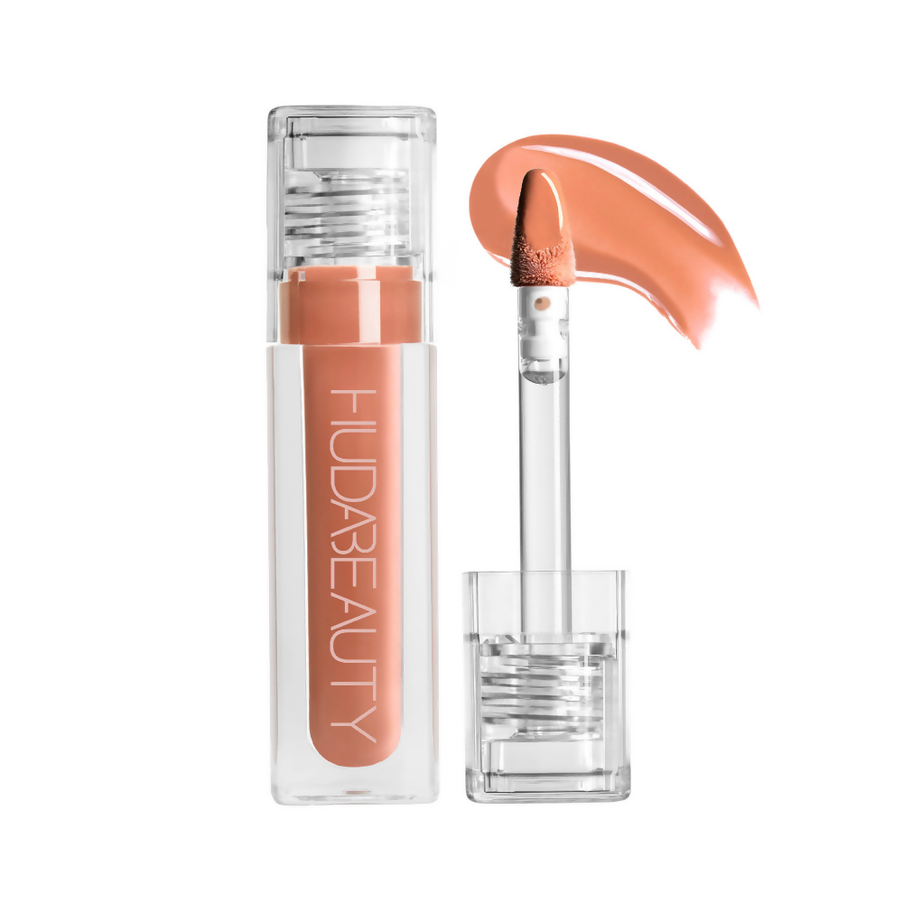 Huda Beauty Faux Filler Extra Shine Lip Gloss - Honey | Swadesiicart