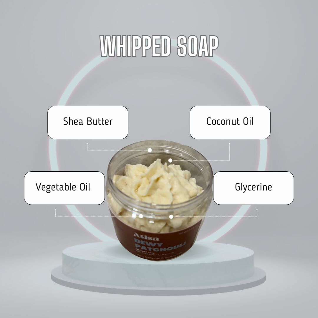 Atisa Dewy Patchouli Whipped Soap | Swadesiicart