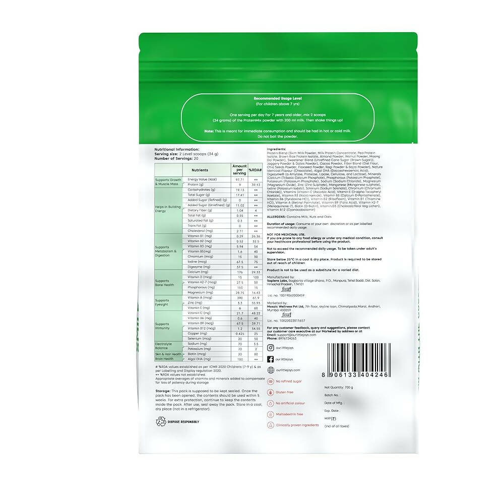 Little Joys Nutrimix Nutrition Powder for Kids (7-12 Yr) - Swadesiicart