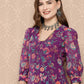 Ahalyaa Women's Traditional wear Kurta Set - Purple | Swadesiicart
